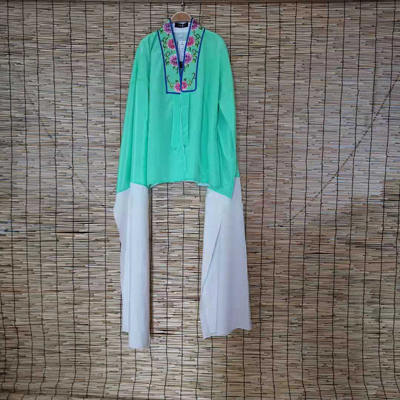 Kanfei Pekinas operas tērps repetīcijām, universāls, Chenille audums, Spandex-Poliesteru maisījums, pavasaris 2025, ar mīkstiem piedurknēm