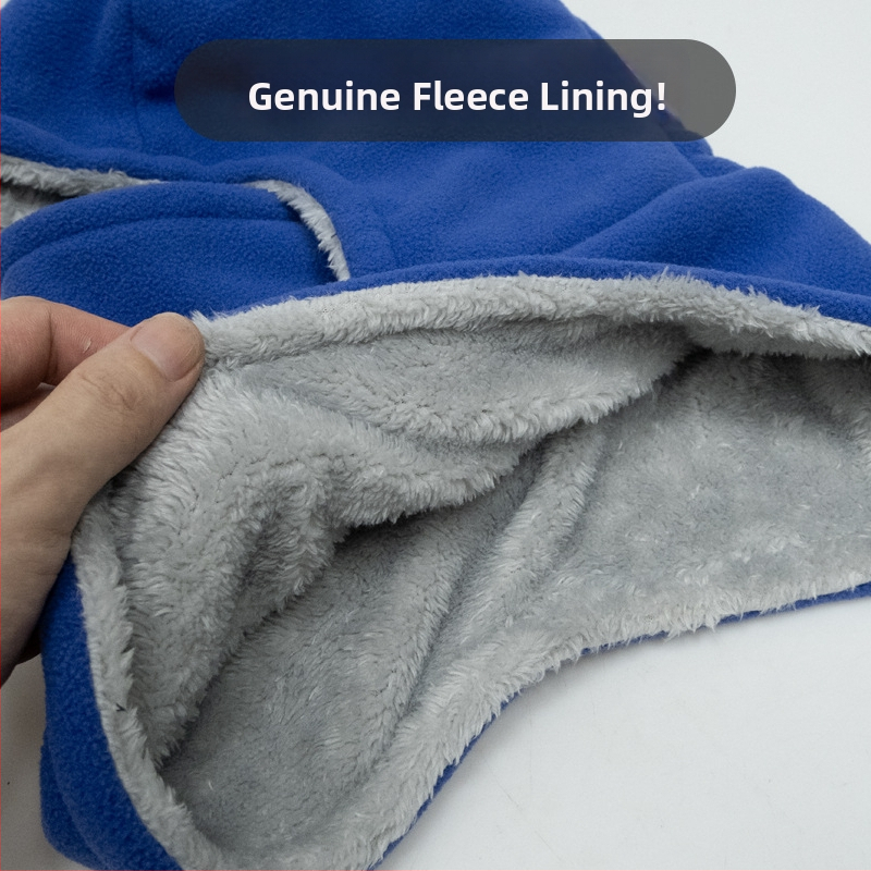 Μάσκα ποδηλασίας για τον χειμώνα με ενσωματωμένη κάλυψη κεφαλής, φλις επένδυση, ανθεκτική στον άνεμο, Unisex – Defatu·s