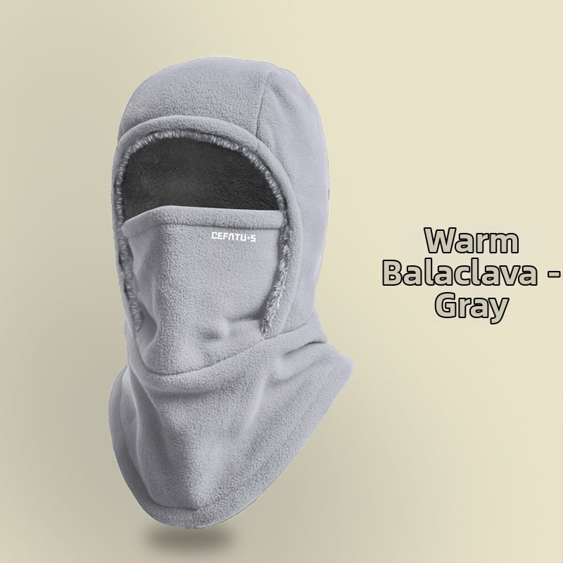 Μάσκα ποδηλασίας για τον χειμώνα με ενσωματωμένη κάλυψη κεφαλής, φλις επένδυση, ανθεκτική στον άνεμο, Unisex – Defatu·s