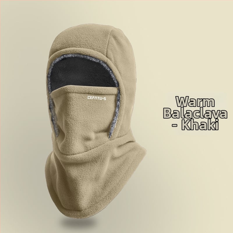 Μάσκα ποδηλασίας για τον χειμώνα με ενσωματωμένη κάλυψη κεφαλής, φλις επένδυση, ανθεκτική στον άνεμο, Unisex – Defatu·s