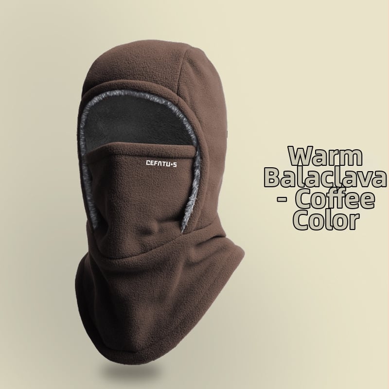 Μάσκα ποδηλασίας για τον χειμώνα με ενσωματωμένη κάλυψη κεφαλής, φλις επένδυση, ανθεκτική στον άνεμο, Unisex – Defatu·s
