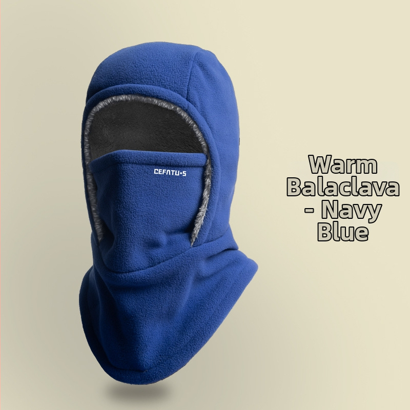 Μάσκα ποδηλασίας για τον χειμώνα με ενσωματωμένη κάλυψη κεφαλής, φλις επένδυση, ανθεκτική στον άνεμο, Unisex – Defatu·s