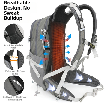 Velo un kalnu pārgājienu mugursoma – inoxto, poliesters, 20 L, Modelis 568, Unisex