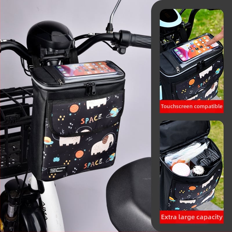 Raybeen τσάντα κρεμαστή για ηλεκτρικά οχήματα, 5,8 L χωρητικότητας, TPU και Oxford ύφασμα, τσάντα ποδηλάτου
