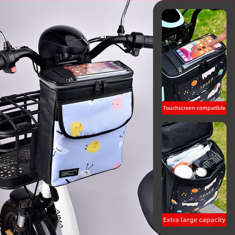 Raybeen τσάντα κρεμαστή για ηλεκτρικά οχήματα, 5,8 L χωρητικότητας, TPU και Oxford ύφασμα, τσάντα ποδηλάτου