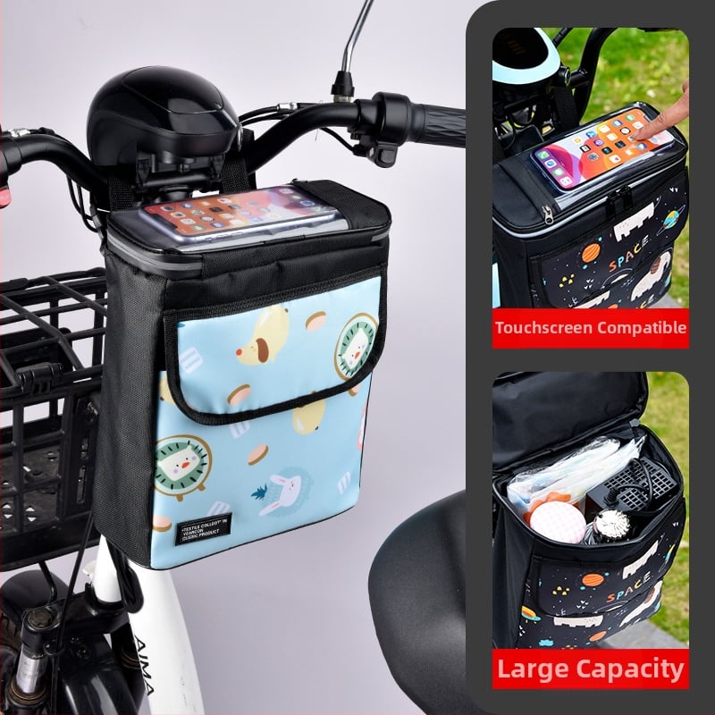 Raybeen τσάντα κρεμαστή για ηλεκτρικά οχήματα, 5,8 L χωρητικότητας, TPU και Oxford ύφασμα, τσάντα ποδηλάτου