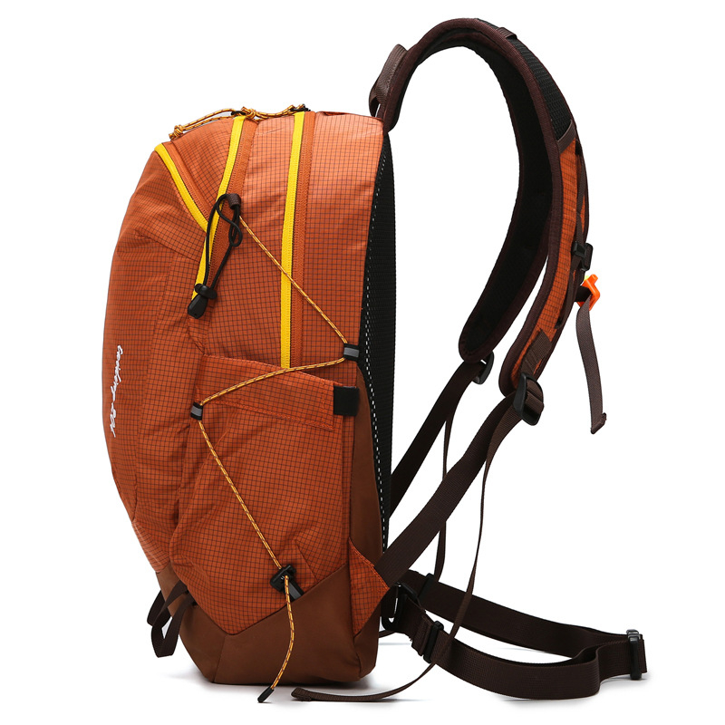 Unisex neilona kalnu mugursoma – ūdensnecaurlaidīga, elpojoša, krāsu saskaņošanas dizains, piemērota pārgājieniem, teltu nometām un izjādēm