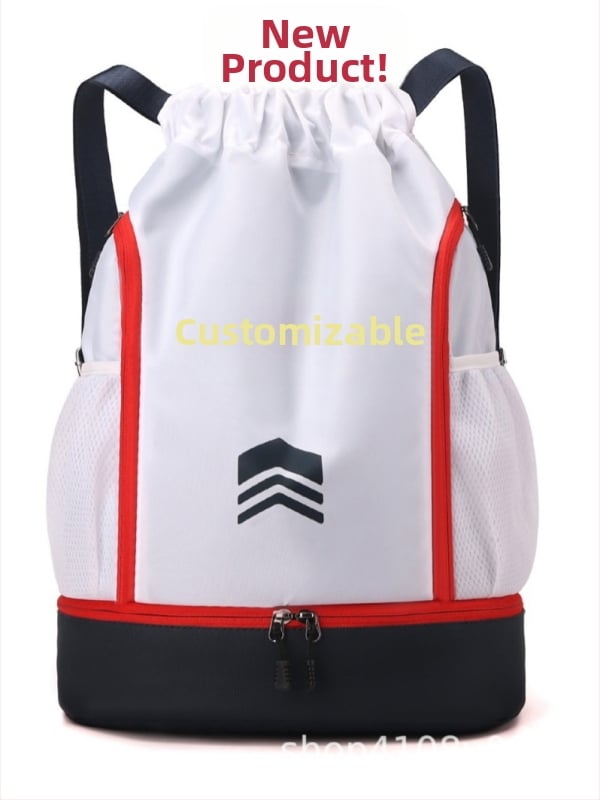 Sporta mugursoma ar sauso/mitro atdalījumu, auklas aizdare, elpojošs Oxford audums, universāla, piemērota ārējiem sporta veidiem.