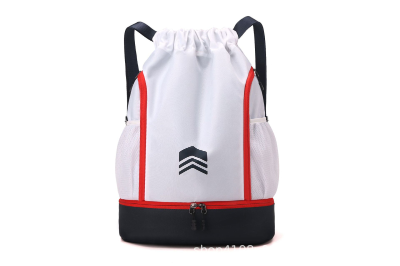 Sporta mugursoma ar sauso/mitro atdalījumu, auklas aizdare, elpojošs Oxford audums, universāla, piemērota ārējiem sporta veidiem.