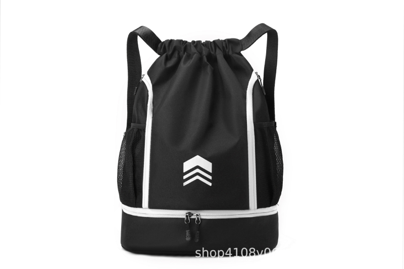 Sporta mugursoma ar sauso/mitro atdalījumu, auklas aizdare, elpojošs Oxford audums, universāla, piemērota ārējiem sporta veidiem.