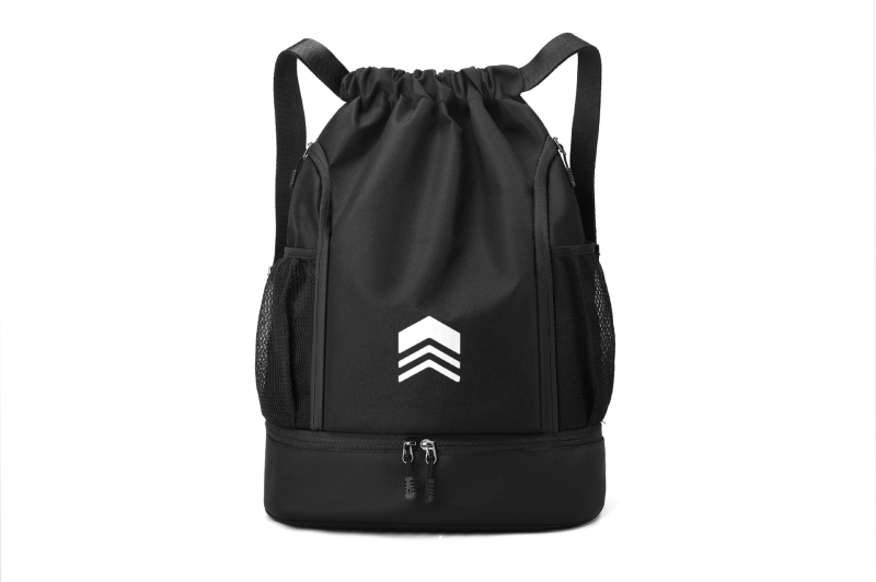 Sporta mugursoma ar sauso/mitro atdalījumu, auklas aizdare, elpojošs Oxford audums, universāla, piemērota ārējiem sporta veidiem.