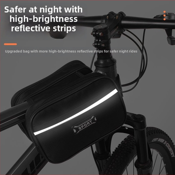 Τσαντα frame ποδηλάτου για βουνό/δρομικό με θήκη κινητού στον άνω σωλήνα και θήκη σέλας