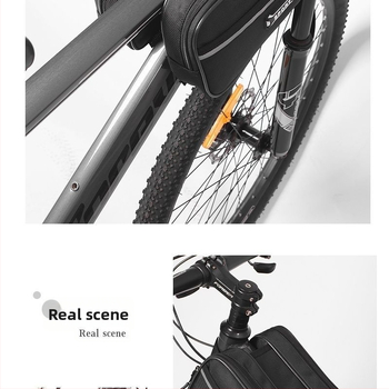 Τσαντα frame ποδηλάτου για βουνό/δρομικό με θήκη κινητού στον άνω σωλήνα και θήκη σέλας