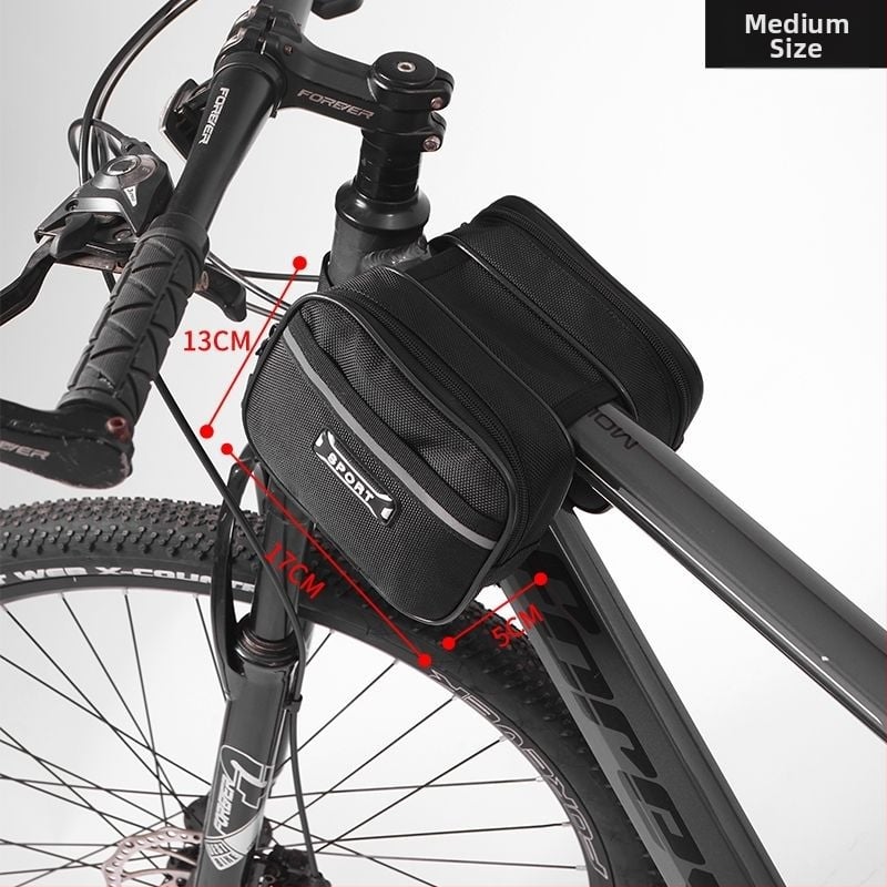 Τσαντα frame ποδηλάτου για βουνό/δρομικό με θήκη κινητού στον άνω σωλήνα και θήκη σέλας