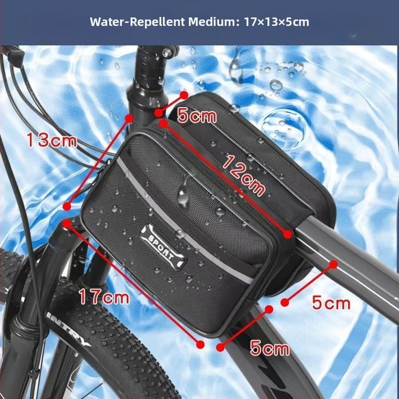 Τσαντα frame ποδηλάτου για βουνό/δρομικό με θήκη κινητού στον άνω σωλήνα και θήκη σέλας