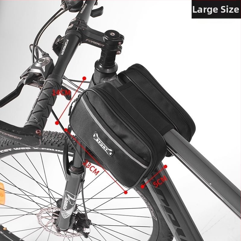Τσαντα frame ποδηλάτου για βουνό/δρομικό με θήκη κινητού στον άνω σωλήνα και θήκη σέλας