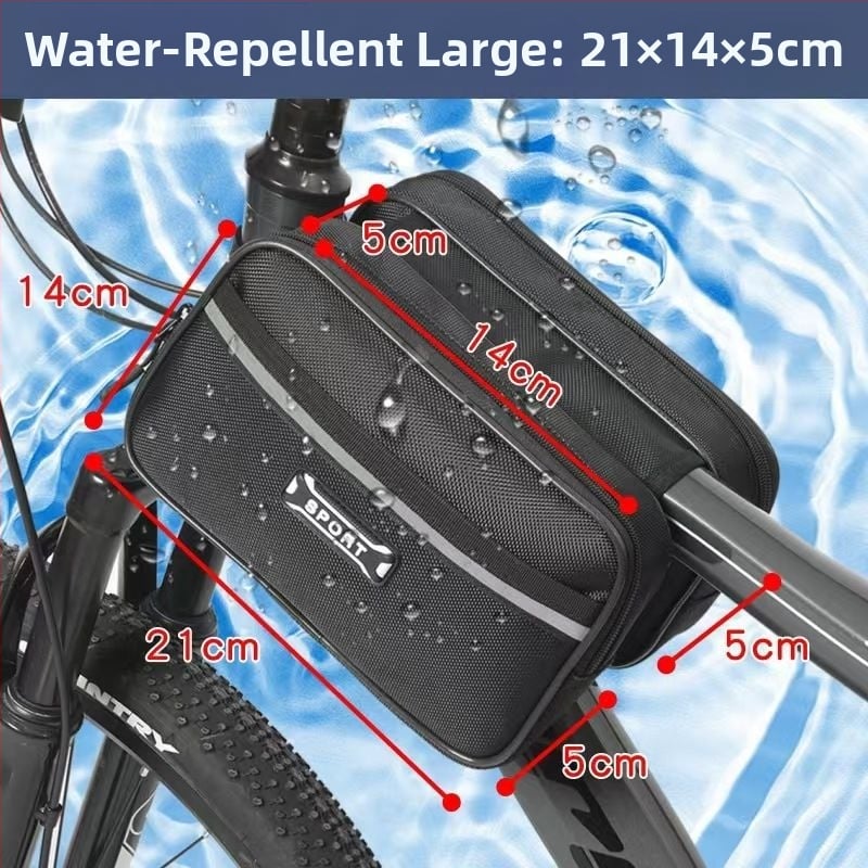 Τσαντα frame ποδηλάτου για βουνό/δρομικό με θήκη κινητού στον άνω σωλήνα και θήκη σέλας