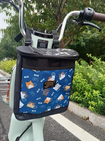 Μπροστινό σακίδιο αποθήκευσης για ηλεκτρικό ποδήλατο, Oxford ύφασμα, αδιάβροχο, χωρητικότητα 20L, Μοντέλο 1