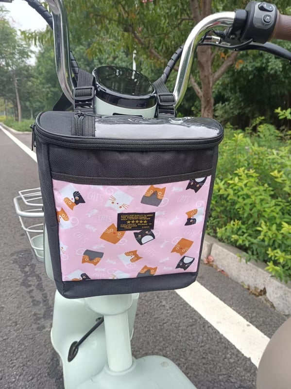 Μπροστινό σακίδιο αποθήκευσης για ηλεκτρικό ποδήλατο, Oxford ύφασμα, αδιάβροχο, χωρητικότητα 20L, Μοντέλο 1