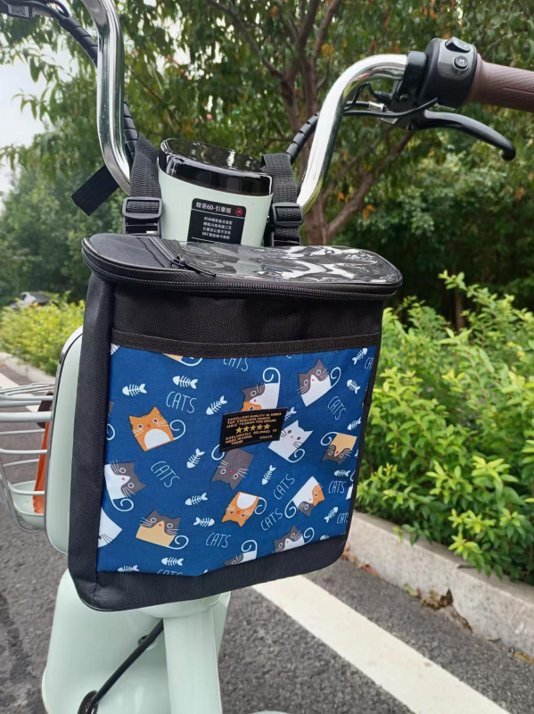 Μπροστινό σακίδιο αποθήκευσης για ηλεκτρικό ποδήλατο, Oxford ύφασμα, αδιάβροχο, χωρητικότητα 20L, Μοντέλο 1