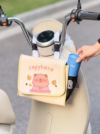 Δερμάτινη μπροστινή κρεμάμενη τσάντα ποδηλάτου Zaowu για ηλεκτρικά οχήματα, χωρητικότητα 3, μοντέλο 784985165