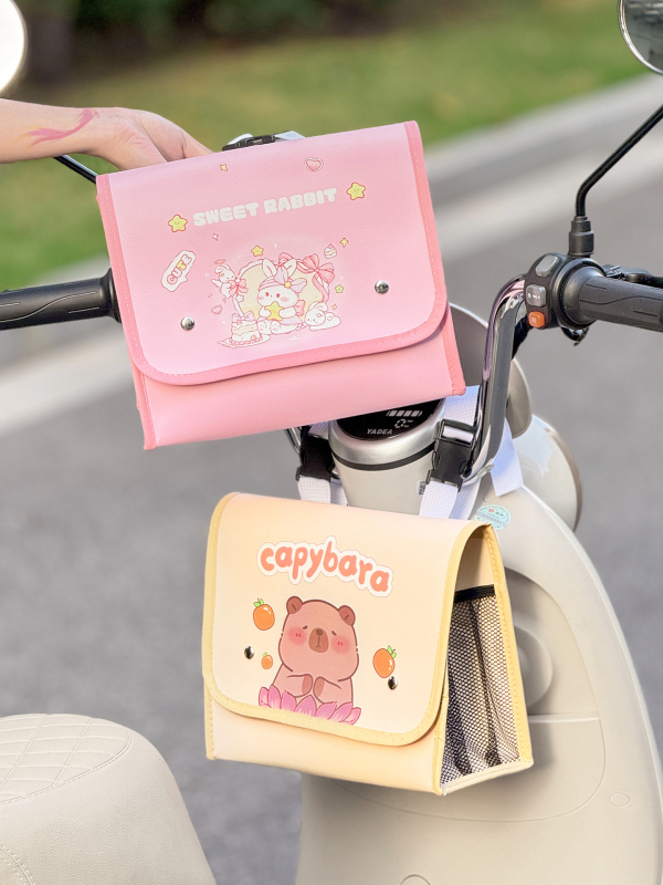 Δερμάτινη μπροστινή κρεμάμενη τσάντα ποδηλάτου Zaowu για ηλεκτρικά οχήματα, χωρητικότητα 3, μοντέλο 784985165