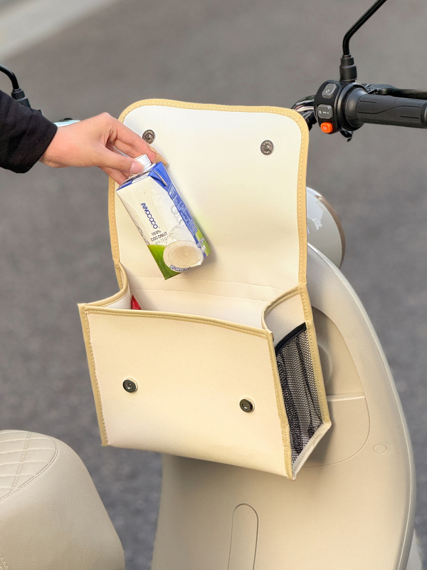 Δερμάτινη μπροστινή κρεμάμενη τσάντα ποδηλάτου Zaowu για ηλεκτρικά οχήματα, χωρητικότητα 3, μοντέλο 784985165