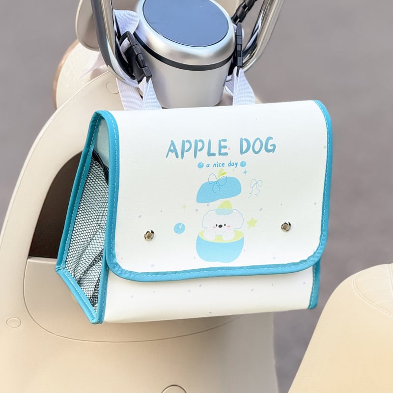 Δερμάτινη μπροστινή κρεμάμενη τσάντα ποδηλάτου Zaowu για ηλεκτρικά οχήματα, χωρητικότητα 3, μοντέλο 784985165