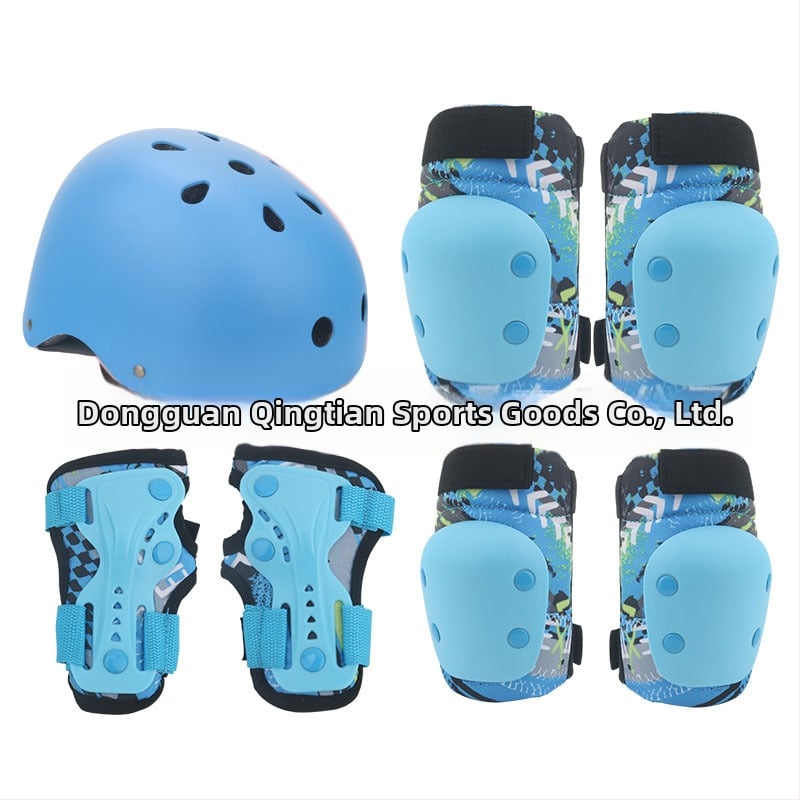 Σετ προστατευτικού εξοπλισμού για παιδιά πατινάζ – κράνος, προστασίες αγκώνα, γόνατος και παλάμης; επένδυση από αφρό; 30 τεμάχια