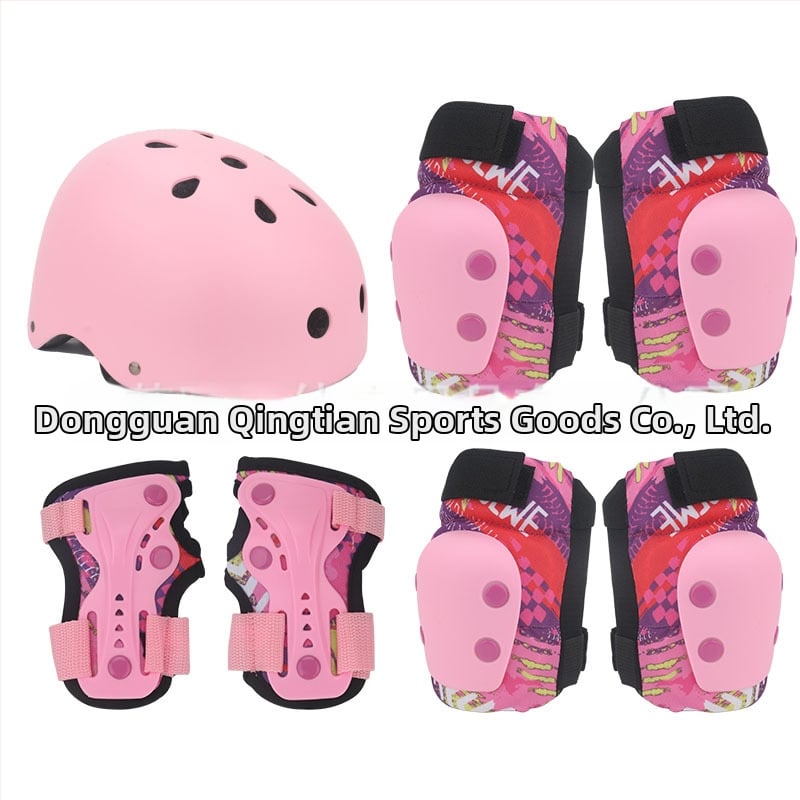 Σετ προστατευτικού εξοπλισμού για παιδιά πατινάζ – κράνος, προστασίες αγκώνα, γόνατος και παλάμης; επένδυση από αφρό; 30 τεμάχια