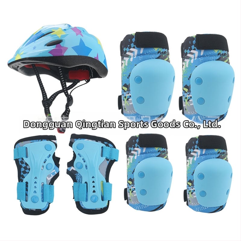 Σετ προστατευτικού εξοπλισμού για παιδιά πατινάζ – κράνος, προστασίες αγκώνα, γόνατος και παλάμης; επένδυση από αφρό; 30 τεμάχια