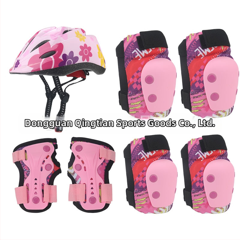 Σετ προστατευτικού εξοπλισμού για παιδιά πατινάζ – κράνος, προστασίες αγκώνα, γόνατος και παλάμης; επένδυση από αφρό; 30 τεμάχια
