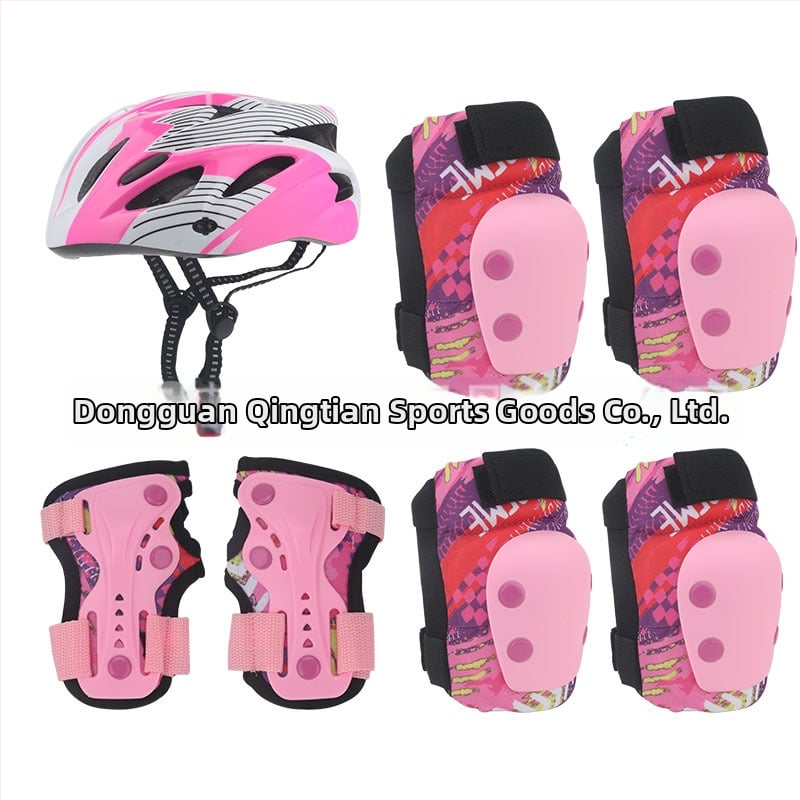 Σετ προστατευτικού εξοπλισμού για παιδιά πατινάζ – κράνος, προστασίες αγκώνα, γόνατος και παλάμης; επένδυση από αφρό; 30 τεμάχια