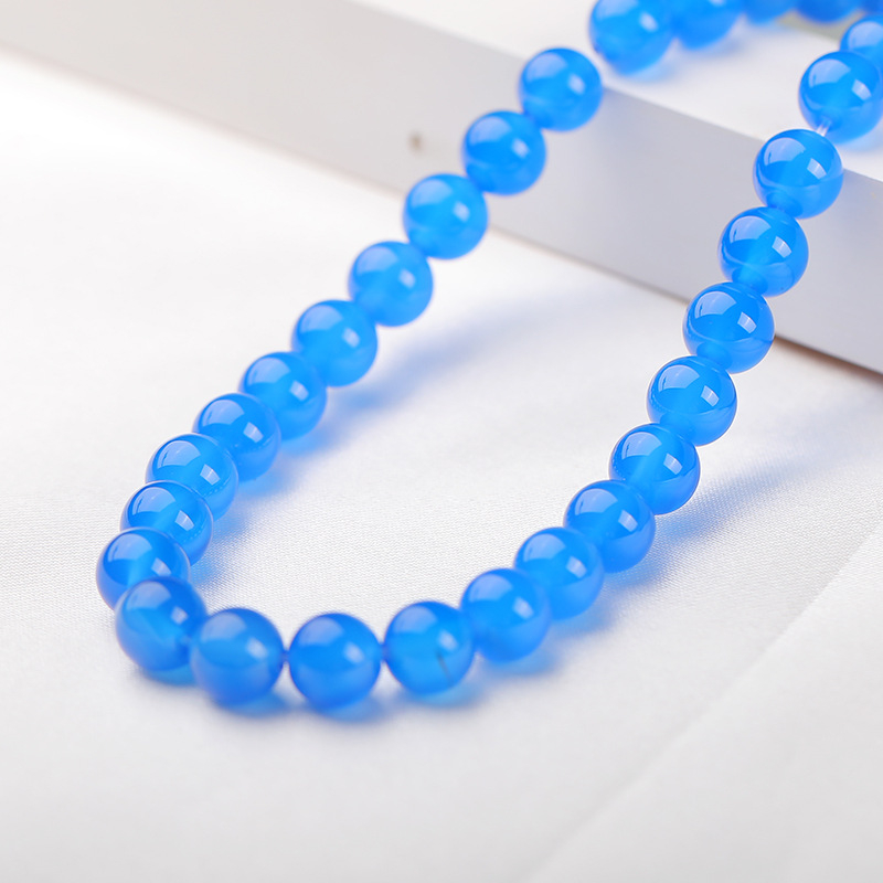 Crvene ahatove dugačke perle za DIY nakit – ručno izrađeni dodaci za perle, bubnjaste perle, slobodne okrugle perle 10 mm, poluproizvodi