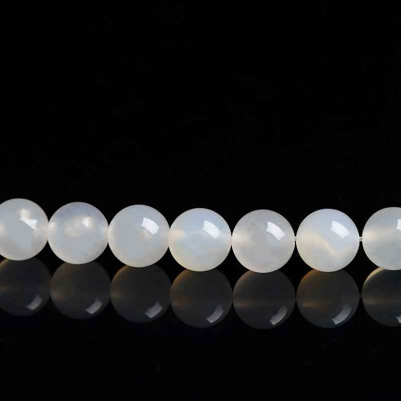 Crvene ahatove dugačke perle za DIY nakit – ručno izrađeni dodaci za perle, bubnjaste perle, slobodne okrugle perle 10 mm, poluproizvodi