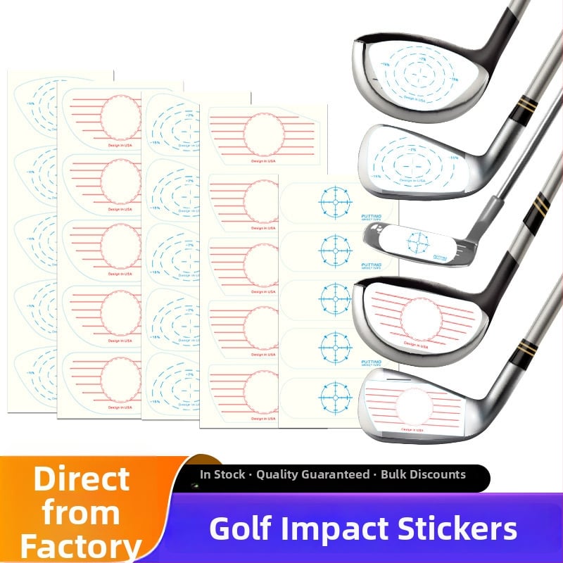 Γκολφ Αυτοκόλλητα Κρούσης – Εργαλείο Πρακτικής Θέσης Χτυπήματος (Wood, Iron, Putter) – Υλικό: Αυτοκόλλητο; Αξεσουάρ Γκολφ