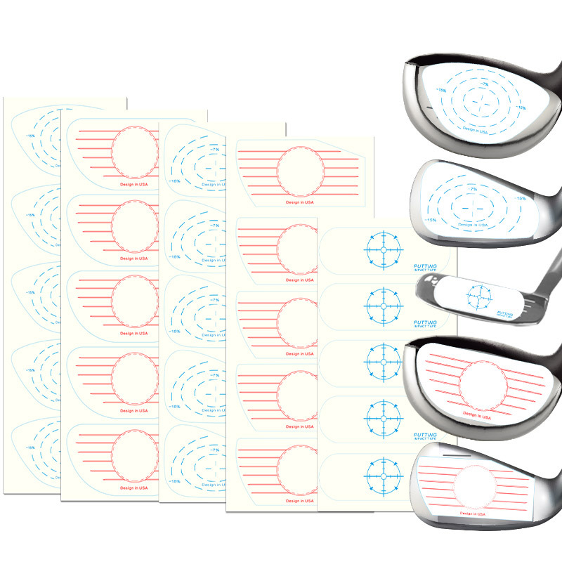 Γκολφ Αυτοκόλλητα Κρούσης – Εργαλείο Πρακτικής Θέσης Χτυπήματος (Wood, Iron, Putter) – Υλικό: Αυτοκόλλητο; Αξεσουάρ Γκολφ