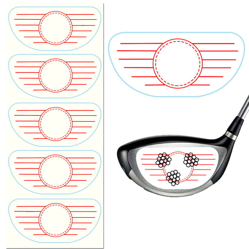 Γκολφ Αυτοκόλλητα Κρούσης – Εργαλείο Πρακτικής Θέσης Χτυπήματος (Wood, Iron, Putter) – Υλικό: Αυτοκόλλητο; Αξεσουάρ Γκολφ