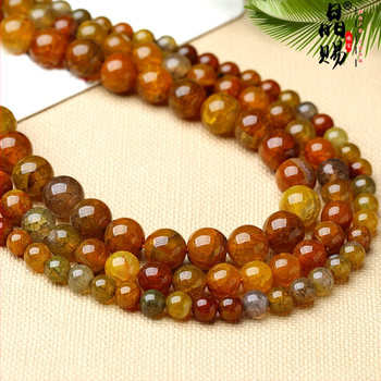 6A kvalitete agat kuglice s uzorkom zmaja, kružne kuglice, za DIY nakit, moderan stil