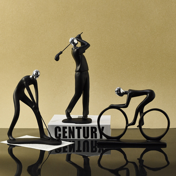 Nordijski minimalistički set figurica likova za dnevni boravak i hodnik — smola, moderni stil, Zhongtuo (Kategorija: Likovi)