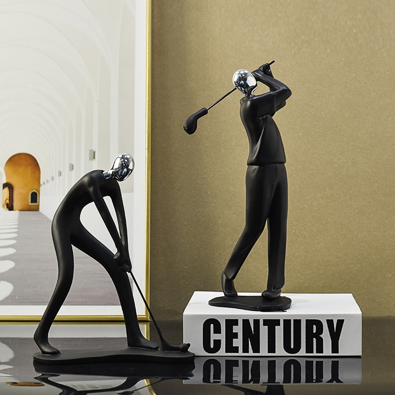 Nordijski minimalistički set figurica likova za dnevni boravak i hodnik — smola, moderni stil, Zhongtuo (Kategorija: Likovi)