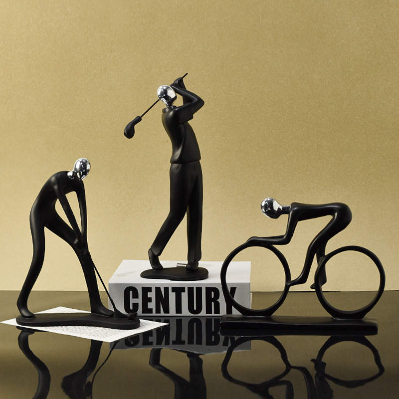 Nordijski minimalistički set figurica likova za dnevni boravak i hodnik — smola, moderni stil, Zhongtuo (Kategorija: Likovi)