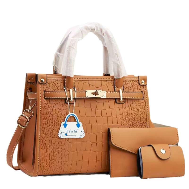 Macaron trodjelni set torbi za žene: moderan, minimalističan, velik kapacitet, za rame i crossbody