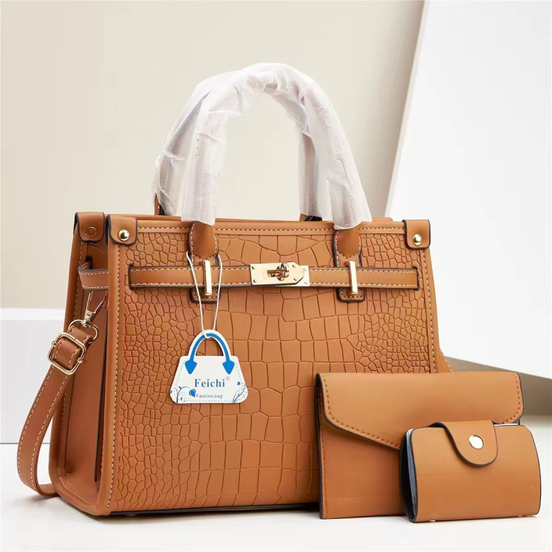 Macaron trodjelni set torbi za žene: moderan, minimalističan, velik kapacitet, za rame i crossbody