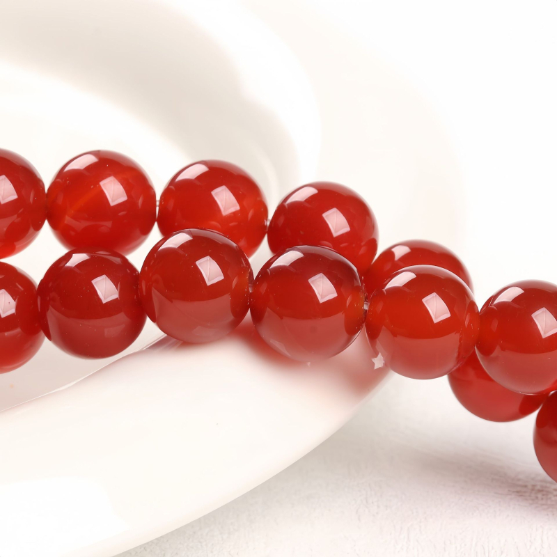 Prirodne crvene agatove perle, slobodne, poluproizvod; DIY okrugle perle od bijelog, zelenog i žutog ahata, 10 mm