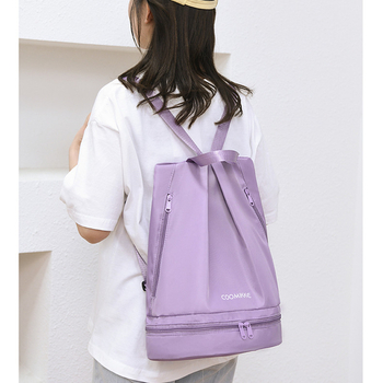 Sportinė kelioninė kuprinė su sausų ir šlapių atskyrimu ir batų skyriumi, Oxford audinys, kvėpuojanti, atspari vandeniui ir dėvėjimui