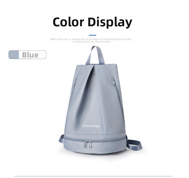 Sportinė kelioninė kuprinė su sausų ir šlapių atskyrimu ir batų skyriumi, Oxford audinys, kvėpuojanti, atspari vandeniui ir dėvėjimui