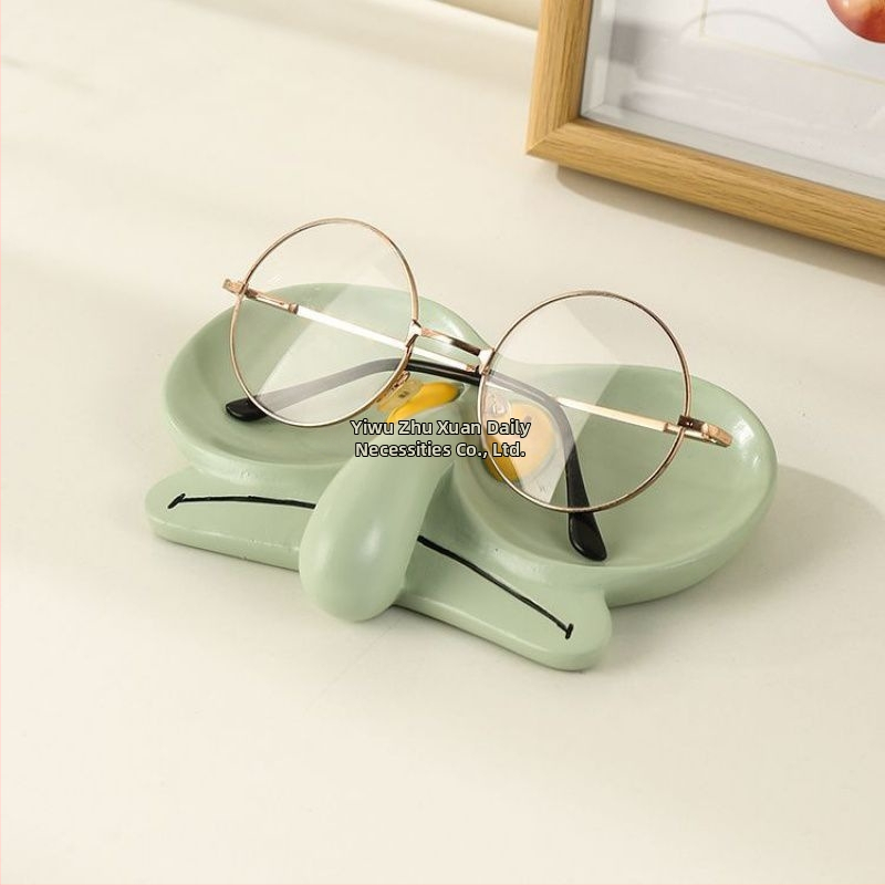 Biroja galda dekors ar brillēm turētāju, sveķi, nordiskais stils, injekcijas liešana, preces kods 6rF2WC7F