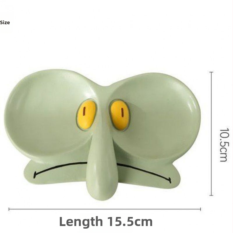 Biroja galda dekors ar brillēm turētāju, sveķi, nordiskais stils, injekcijas liešana, preces kods 6rF2WC7F