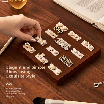 Medinis papuošalų laikiklis retro stiliuje, stalinis vieno aukšto laikiklis žiedams ir apyrankėms, daugiafunkcinis saugojimas